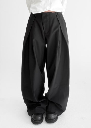 ANGLE LINE WIDE SLACKS